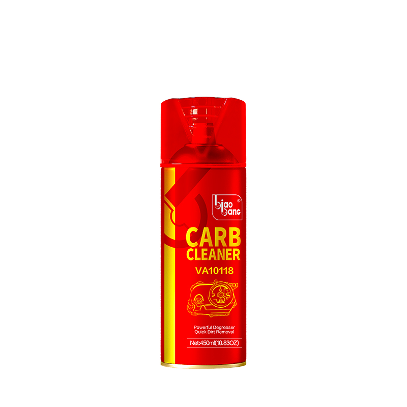 450ml Carburetor Cleaner Front View - Red Aerosol Can for Engine Maintenance