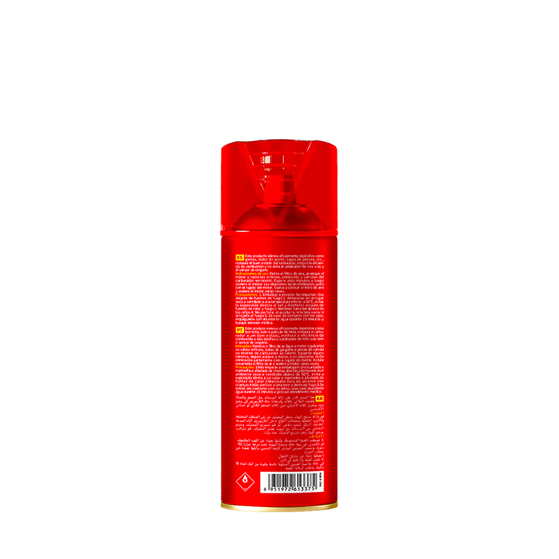 Angled Back View of Carburetor Cleaner Bottle - 450ml Professional Formula