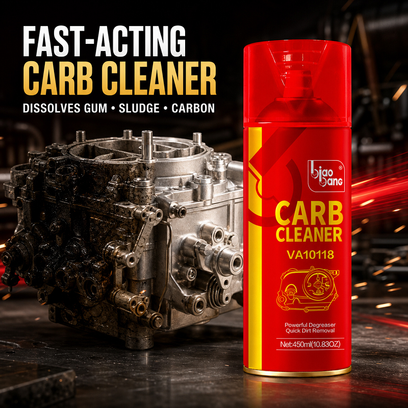 Biaobang Carb Cleaner VA10118 - Fast-Acting Formula for Engine Carbon & Sludge Removal