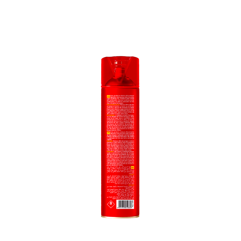 Angled Back View of Carburetor Cleaner Bottle - 668ml Professional Formula