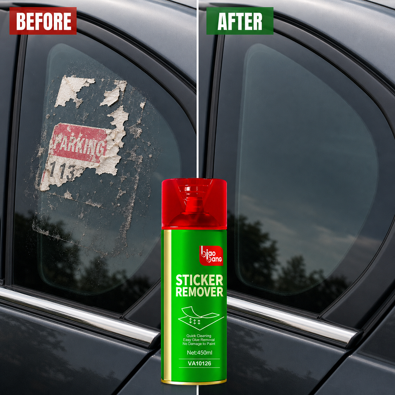 Before and After - Sticker Residue Removal Results