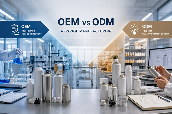 OEM vs ODM aerosol manufacturing for private label products