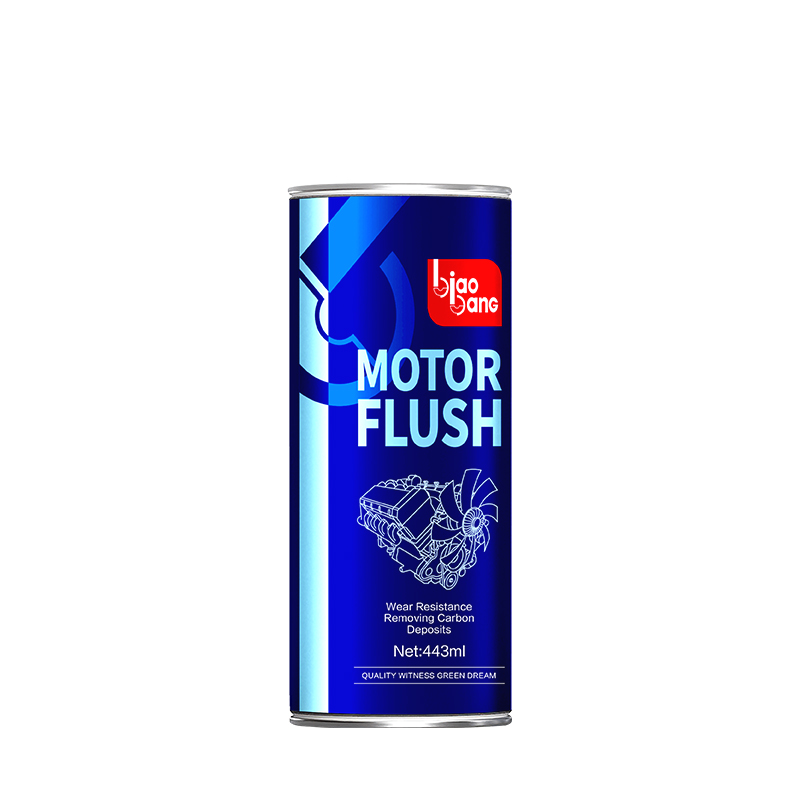 Biaobang Motor Flush 443ml – Front View with Engine Diagram