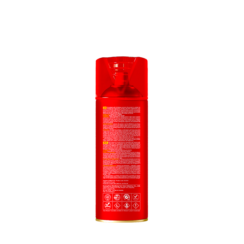 Biaobang Contact Cleaner Back Label – Multilingual Instructions & Safety Icons
