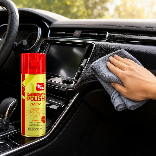 Biao Bang Dashboard Polish Lemon Scent Interior Cleaning Application