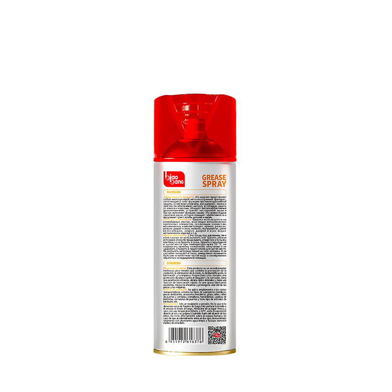 Biaobang Grease Spray Back Label – Usage Instructions & Safety Info