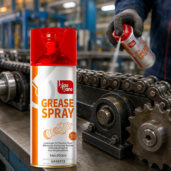 Biao Bang Grease Spray Application on Industrial Conveyor Chains