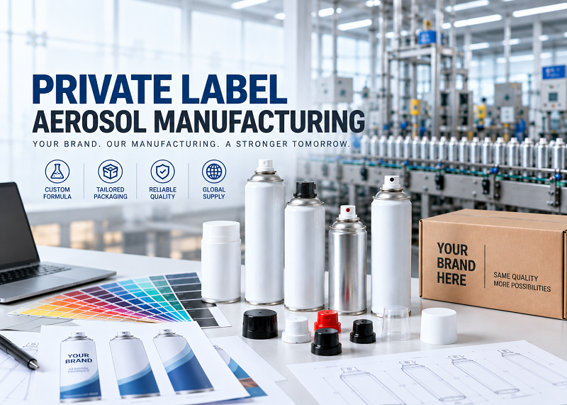 Private label aerosol manufacturing for brands and distributors