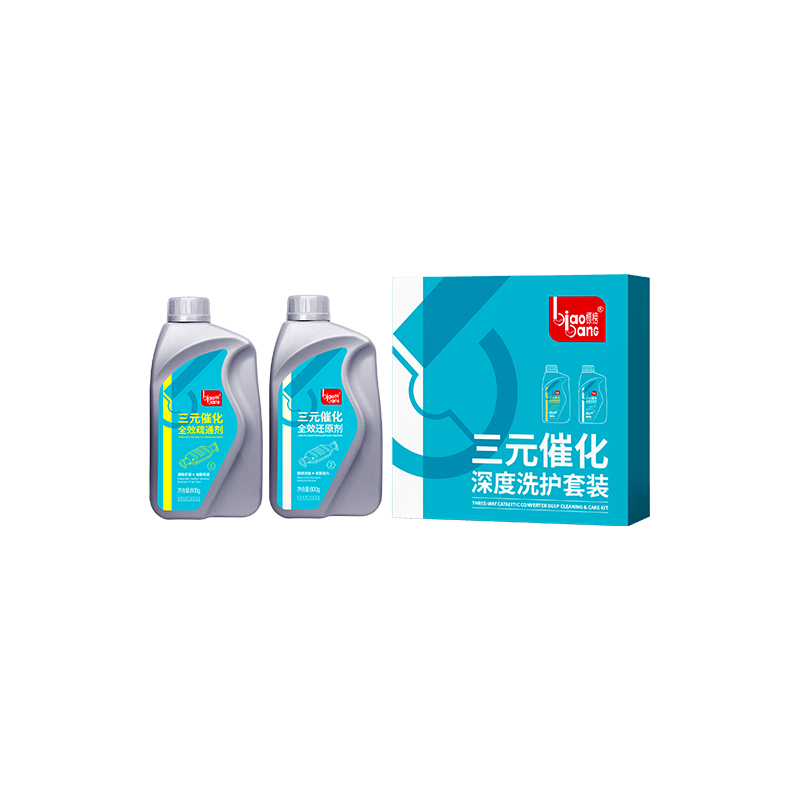 Three-Way Catalytic Converter Deep Cleaning Kit Box and Bottles