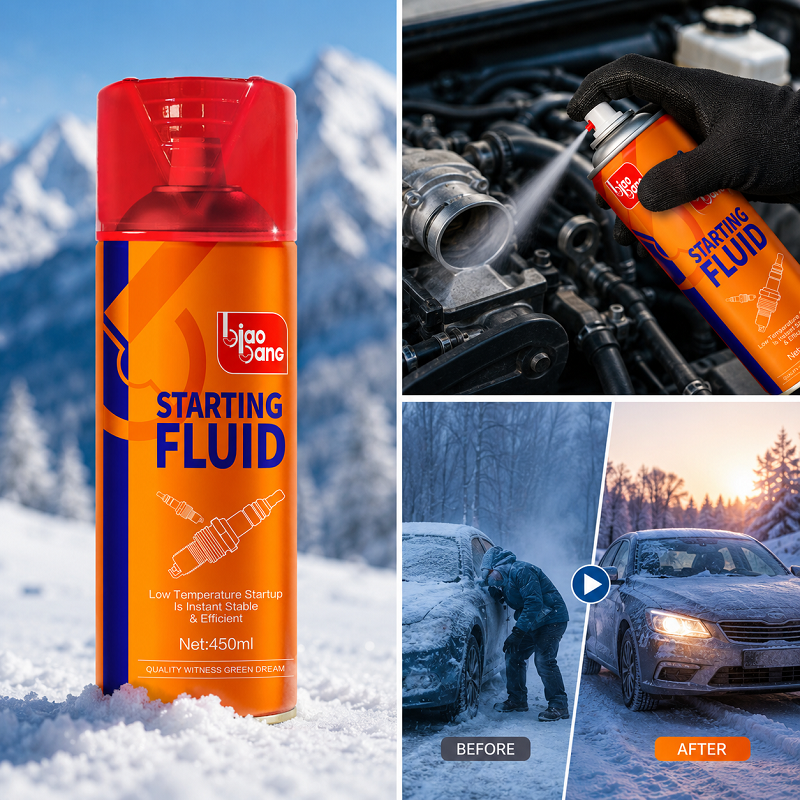 Biao Bang Starting Fluid 450ml - Cold Weather Engine Starter Spray in Snow