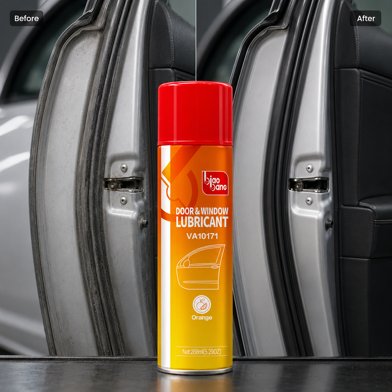 Biao Bang Door & Window Lubricant Before and After Cleaning Result